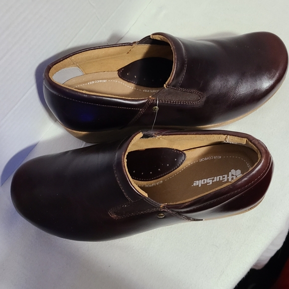 4-Eur-Sole COMFORT SOLE LOAFERS BURGANDY COLORED WOMEN'S SIZE 10 MEDIUM - Picture 2 of 9